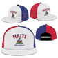 Afro-Haitians World Football 2026 Snapback Cap Haiti est de Retour White Voodoo Veve Spirits - African Pride