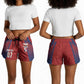 Afro-Panama Football 2026 Custom Shorts for Women La Marea Roja Making History - African Pride