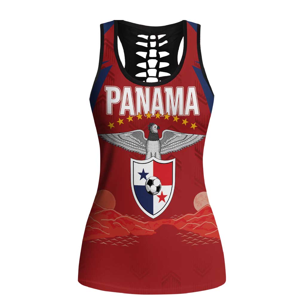 Afro-Panama Football 2026 Hollow Tank Top La Marea Roja Making History - African Pride