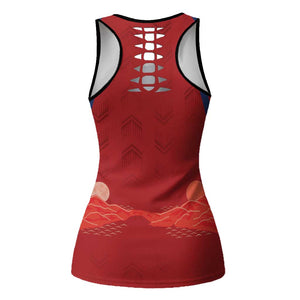 Afro-Panama Football 2026 Hollow Tank Top La Marea Roja Making History - African Pride