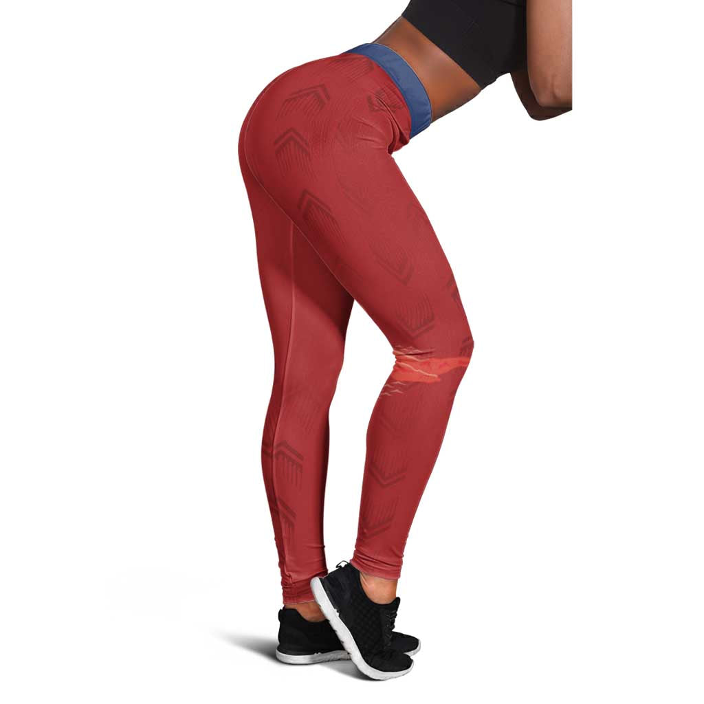 Afro-Panama Football 2026 Leggings La Marea Roja Making History - African Pride