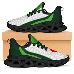 Algeria 2026 Football Clunky Sneakers Go Greens Islamic Pattern Curve Stylized - African Pride