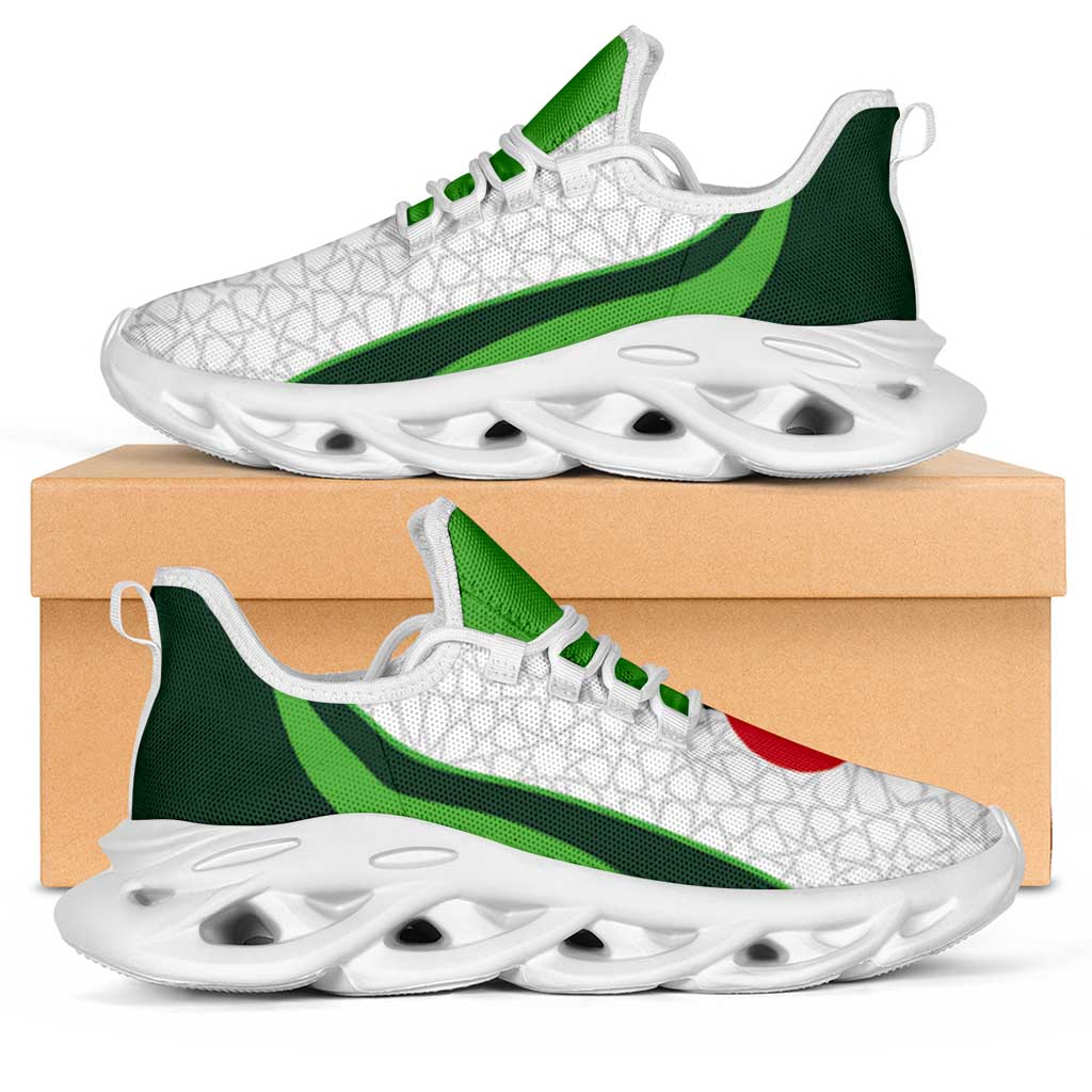 Algeria 2026 Football Clunky Sneakers Go Greens Islamic Pattern Curve Stylized - African Pride
