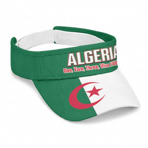 Algeria 2026 Football Sun Visor Cap One Two Three Viva L'algerie