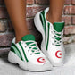 Algeria Football Chunky Sneakers Flag-Inspired Curve Style