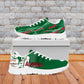 Algeria Football Sneakers Glitch Effect Desert Lines And Star Crescent