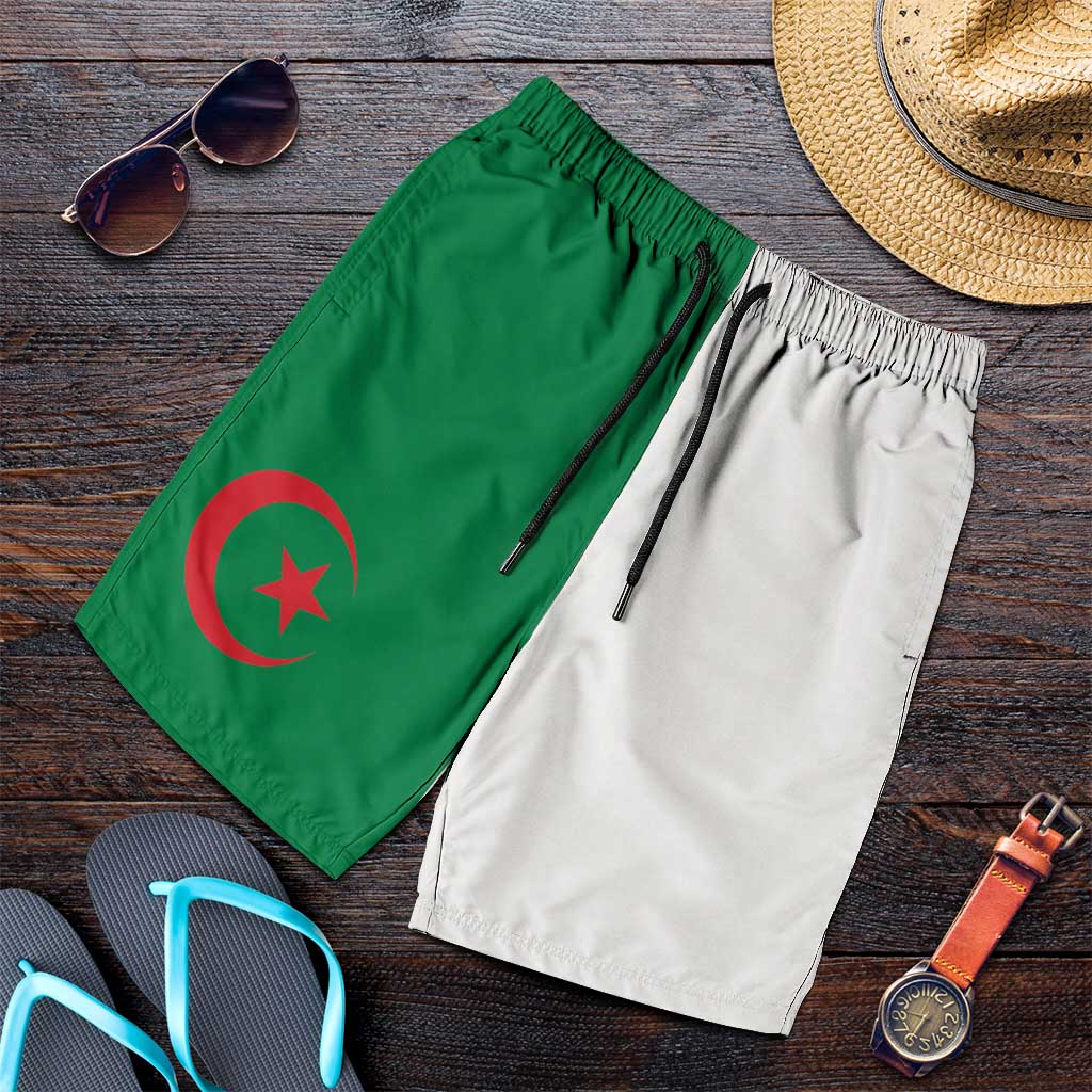 Algeria Shorts for Men National Flag Colors - African Pride