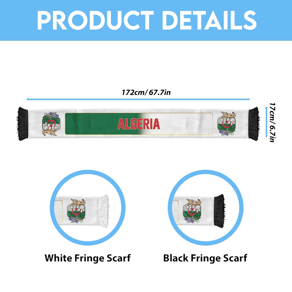Algeria World Football 2026 Soccer Scarf Silent Hunt Ruthless Victory
