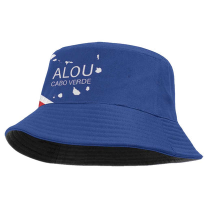 Alou Cabo Verde Football Bucket Hat Island Map Flag Pride