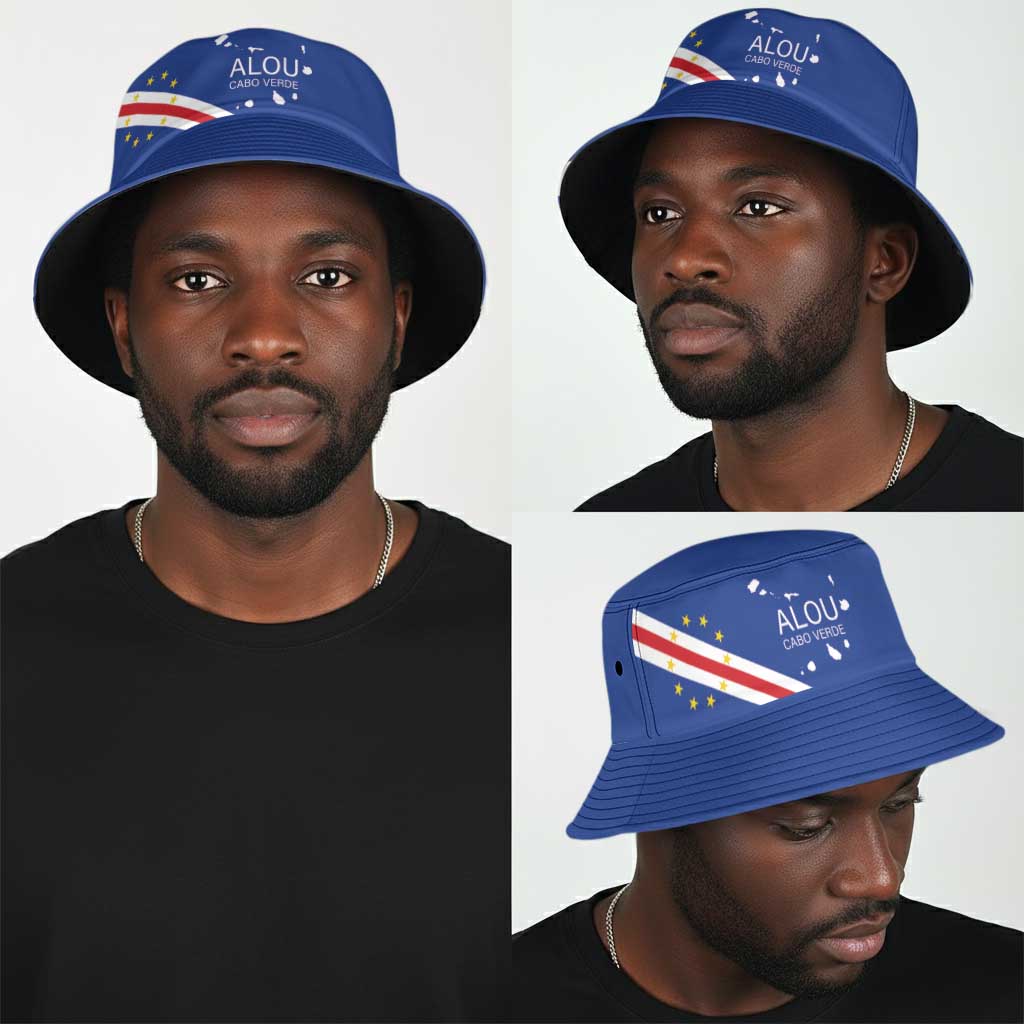 Alou Cabo Verde Football Bucket Hat Island Map Flag Pride