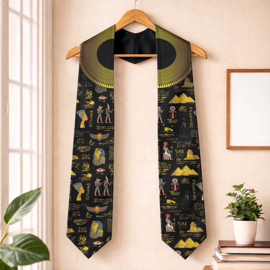Ancient Egypt and Hieroglyphs Graduation Stole by African Pride Shop