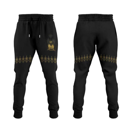 Ayiti 222nd Independence Day Anniversary Jogger Pants Haiti Gold VeVe Pattern - African Pride
