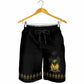 Ayiti 222nd Independence Day Anniversary Shorts for Men Haiti Gold VeVe Pattern - African Pride