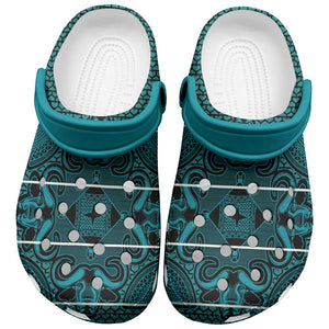 Basotho Blanket Clogs Shoes Lesotho Motlatsi Seanamarena Heritage - Lesotho Breeze - African Pride