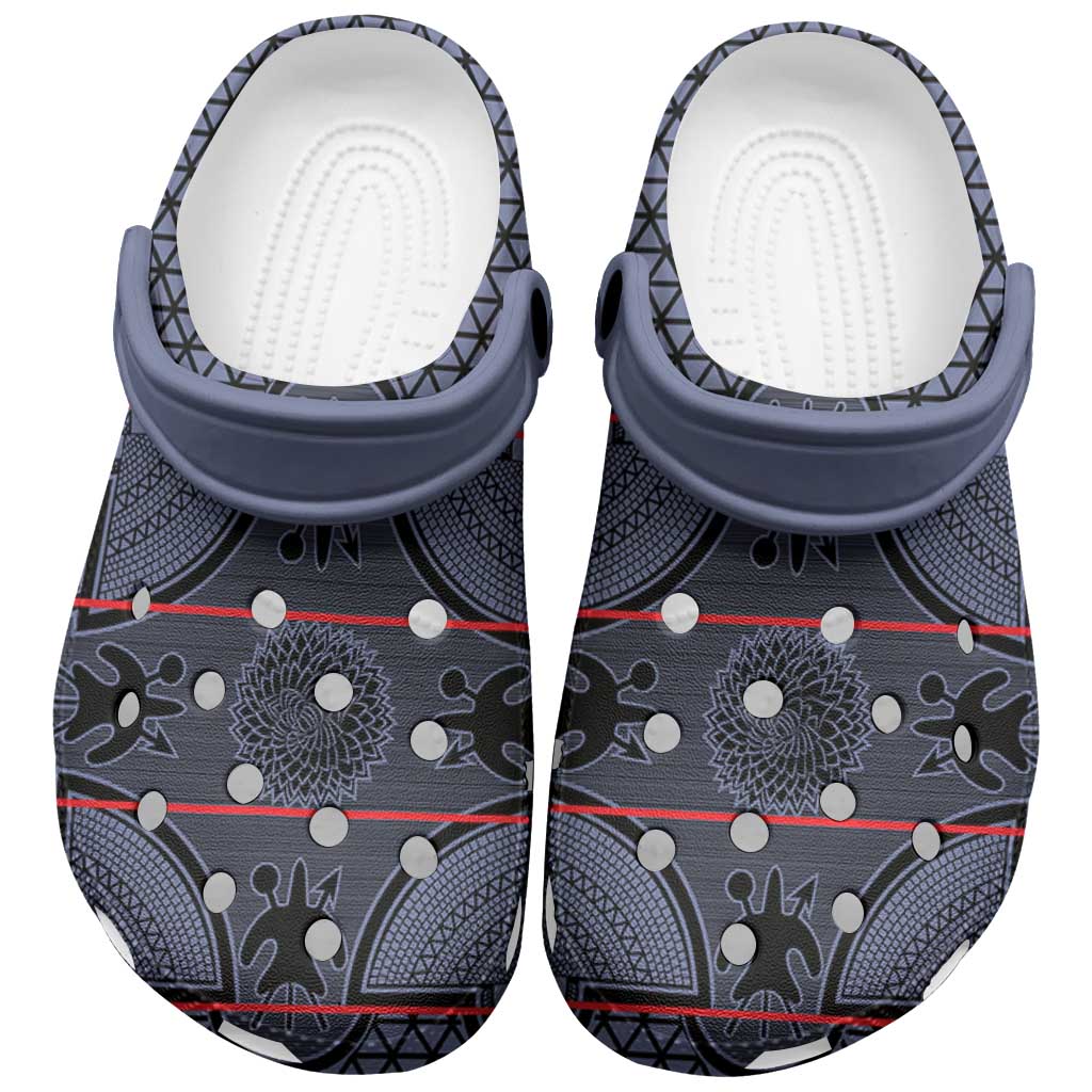 Basotho Blanket Clogs Shoes Lesotho Seanamarena Heritage - Serenity - African Pride