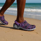 Basotho Blanket Clogs Shoes Lesotho Seanamarena Heritage - Violet - African Pride