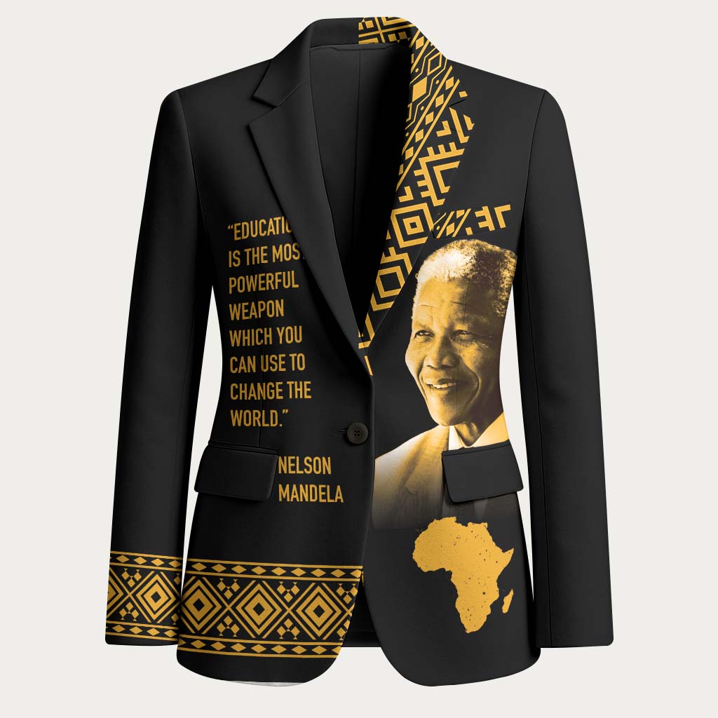 African American Activist Blazer Famous Quotes - Nelson Mandela LT7