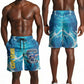 Blue Shark Cape Verde Football Shorts for Men First World Cup 2026 - African Pride