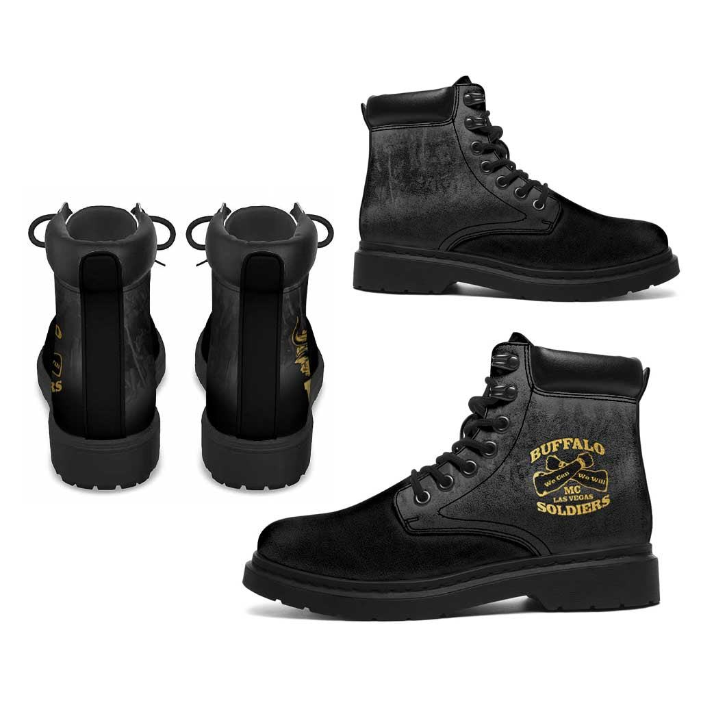 Buffalo Soldier All Season Boots African American Heroes - Black - African Pride