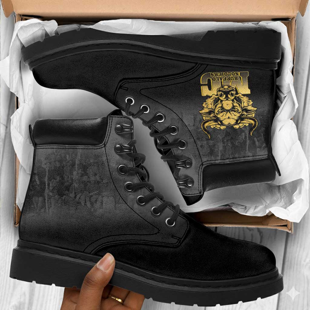 Buffalo Soldier All Season Boots African American Heroes - Black - African Pride