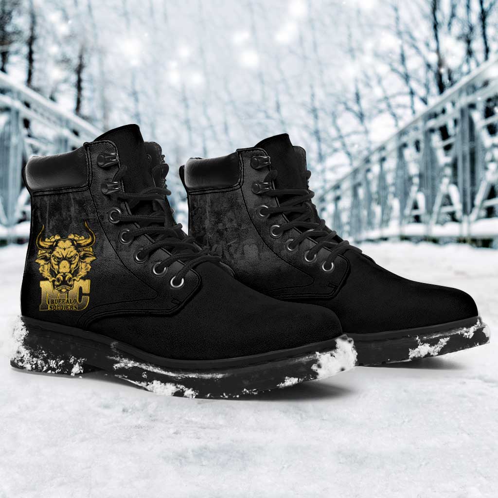 Buffalo Soldier All Season Boots African American Heroes - Black - African Pride
