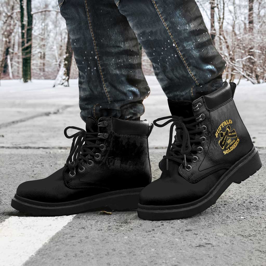 Buffalo Soldier All Season Boots African American Heroes - Black - African Pride