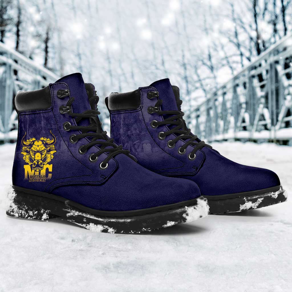Buffalo Soldier All Season Boots African American Heroes - Navy Blue - African Pride