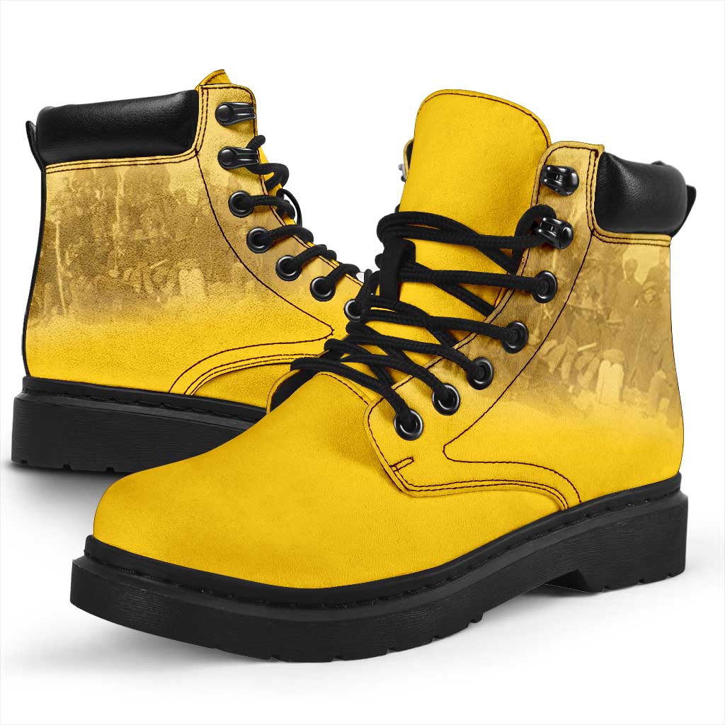 Buffalo Soldier All Season Boots African American Heroes - Yellow - African Pride