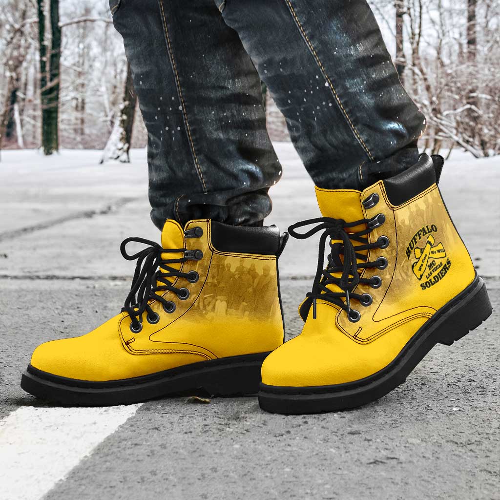 Buffalo Soldier All Season Boots African American Heroes - Yellow - African Pride