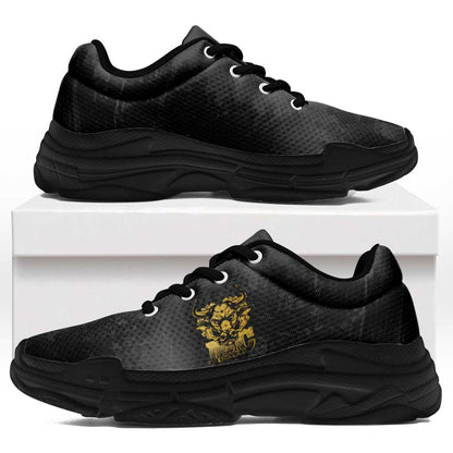 Buffalo Soldier Chunky Sneakers African American Heroes - Black - African Pride