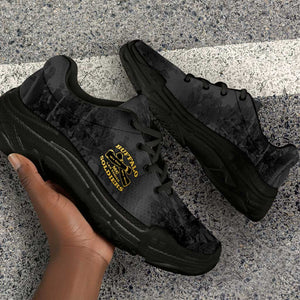 Buffalo Soldier Chunky Sneakers African American Heroes - Black - African Pride