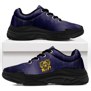 Buffalo Soldier Chunky Sneakers African American Heroes - Navy Blue - African Pride