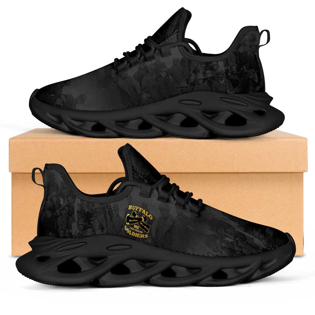 Buffalo Soldier Clunky Sneakers African American Heroes - Black by ...