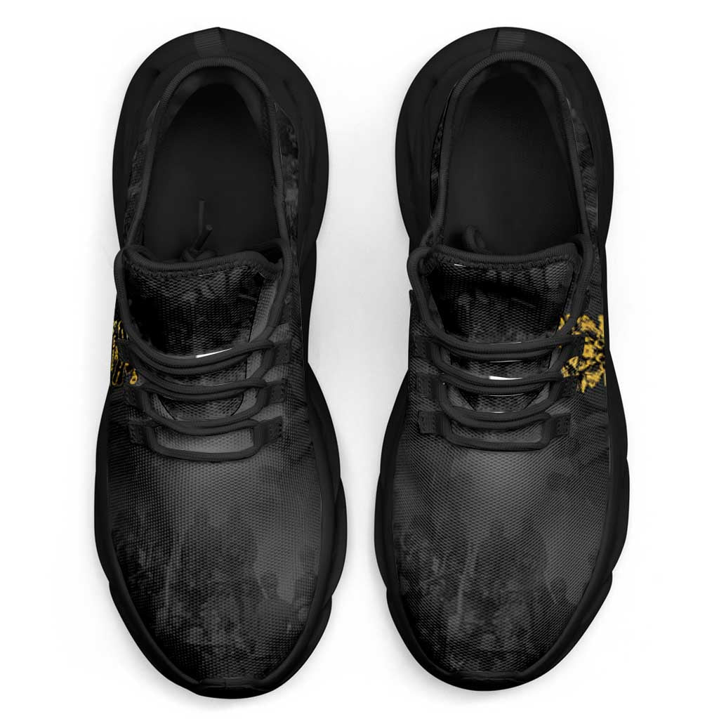 Buffalo Soldier Clunky Sneakers African American Heroes - Black - African Pride