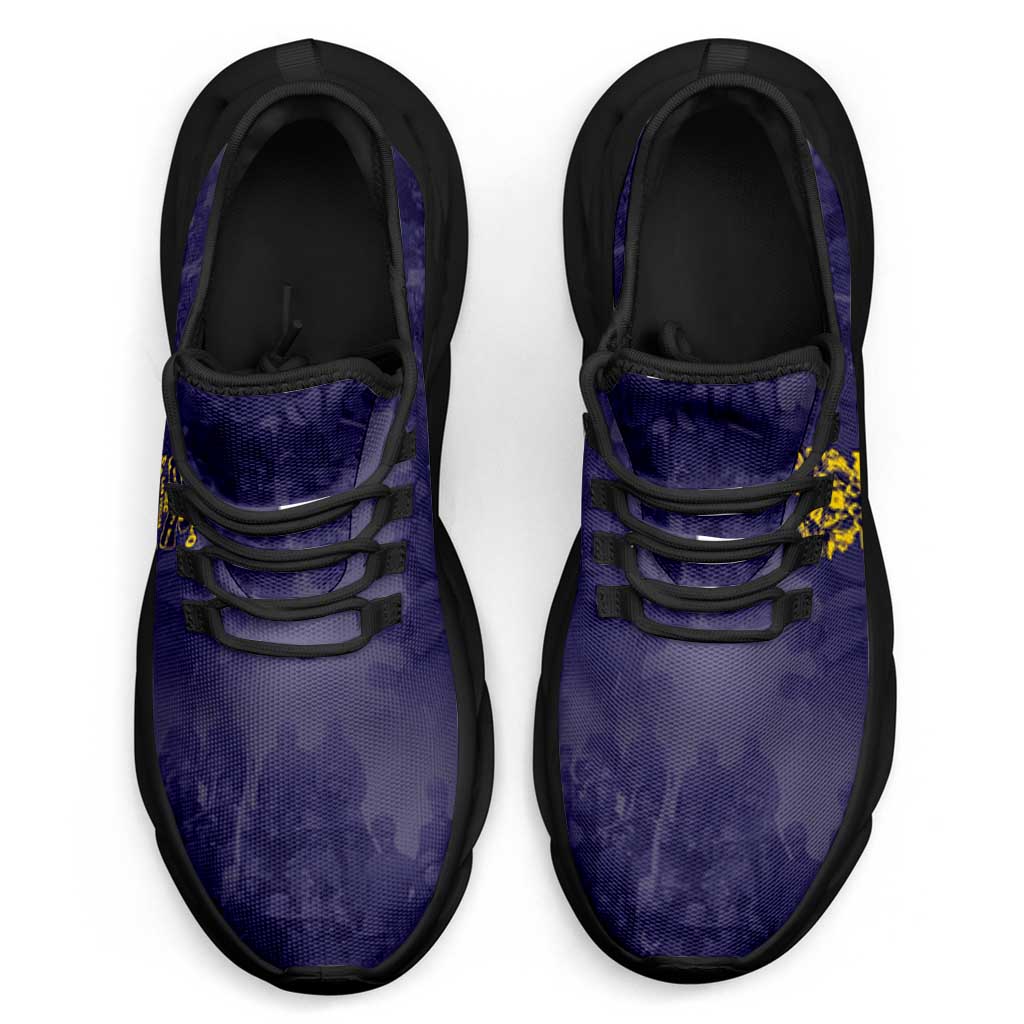 Buffalo Soldier Clunky Sneakers African American Heroes - Navy Blue - African Pride