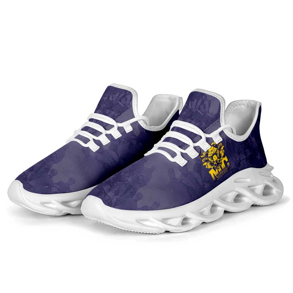 Buffalo Soldier Clunky Sneakers African American Heroes - Navy Blue - African Pride