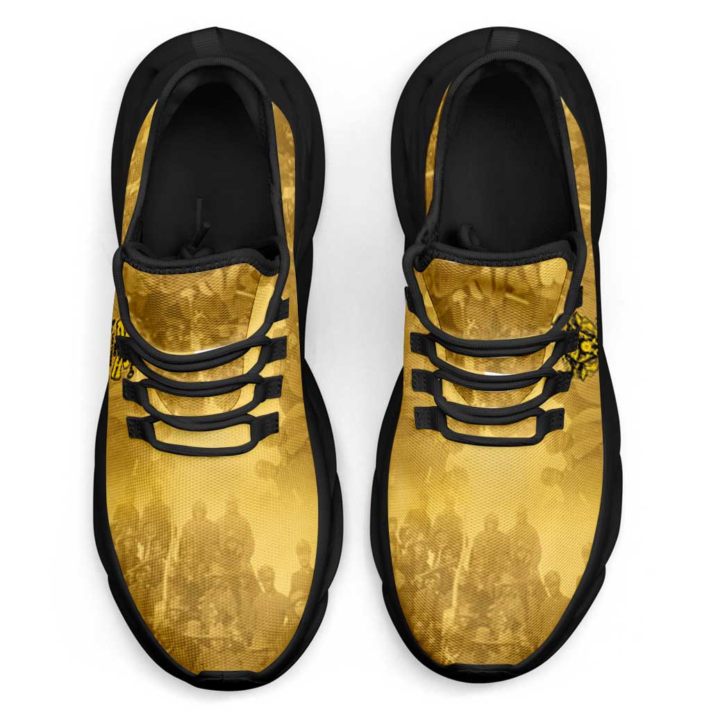 Buffalo Soldier Clunky Sneakers African American Heroes - Yellow - African Pride