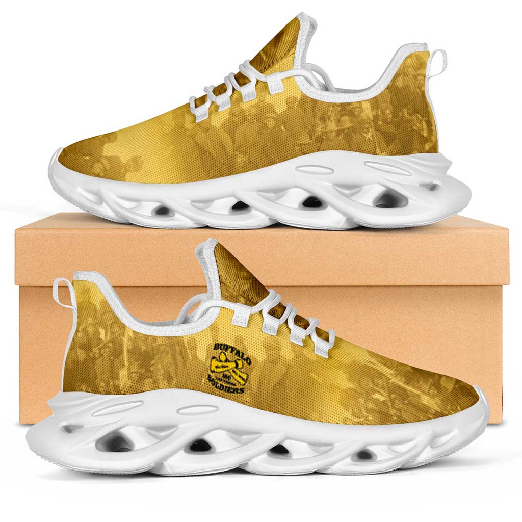 Buffalo Soldier Clunky Sneakers African American Heroes - Yellow - African Pride