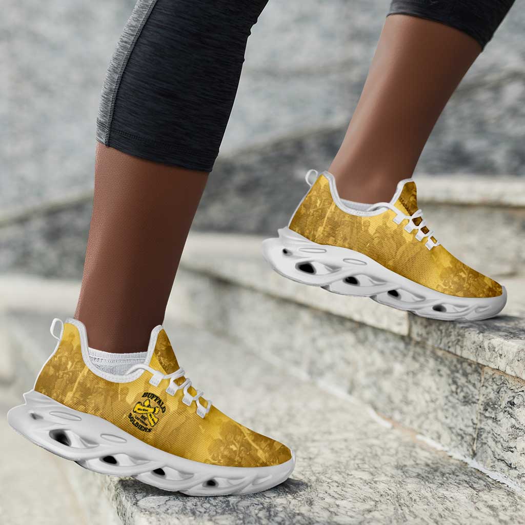 Buffalo Soldier Clunky Sneakers African American Heroes - Yellow - African Pride