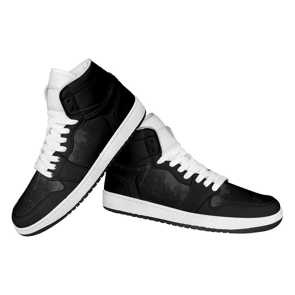 Buffalo Soldier High Sneakers AJ1 African American Heroes - Black - African Pride