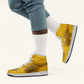 Buffalo Soldier High Sneakers AJ1 African American Heroes - Yellow LT15