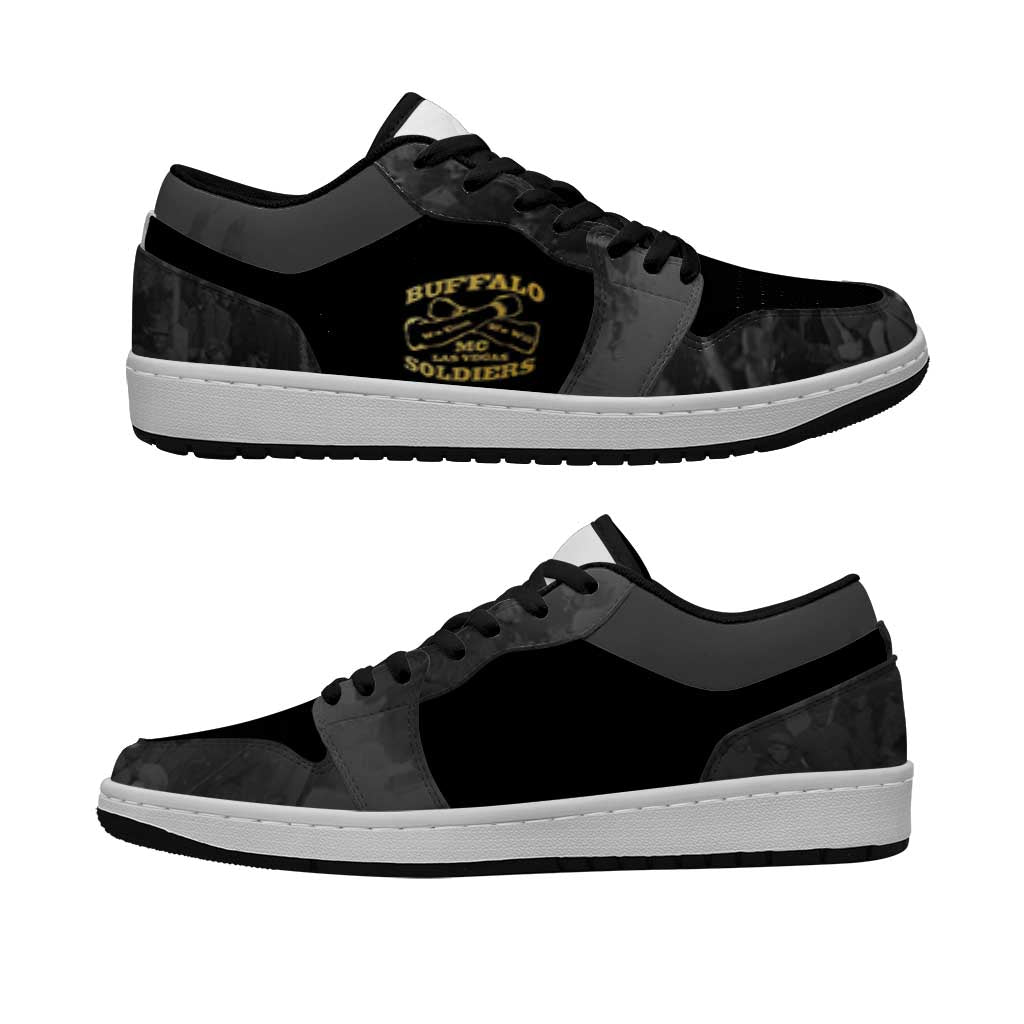 Buffalo Soldier Low Sneakers African American Heroes - Black - African Pride