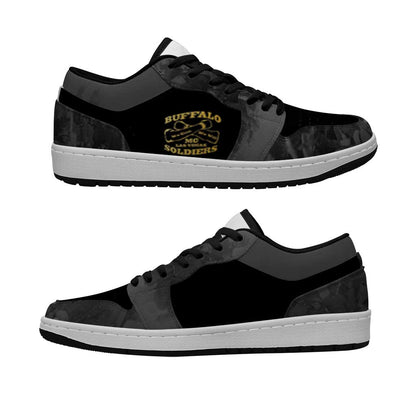 Buffalo Soldier Low Sneakers African American Heroes - Black - African Pride