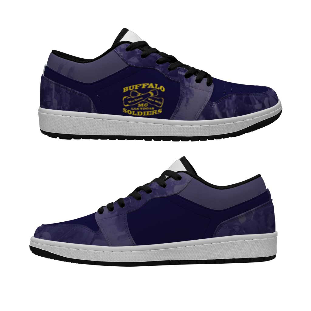 Buffalo Soldier Low Sneakers African American Heroes - Navy Blue - African Pride