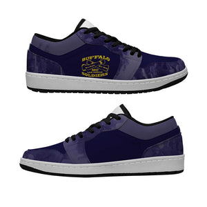 Buffalo Soldier Low Sneakers African American Heroes - Navy Blue - African Pride