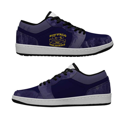Buffalo Soldier Low Sneakers African American Heroes - Navy Blue - African Pride
