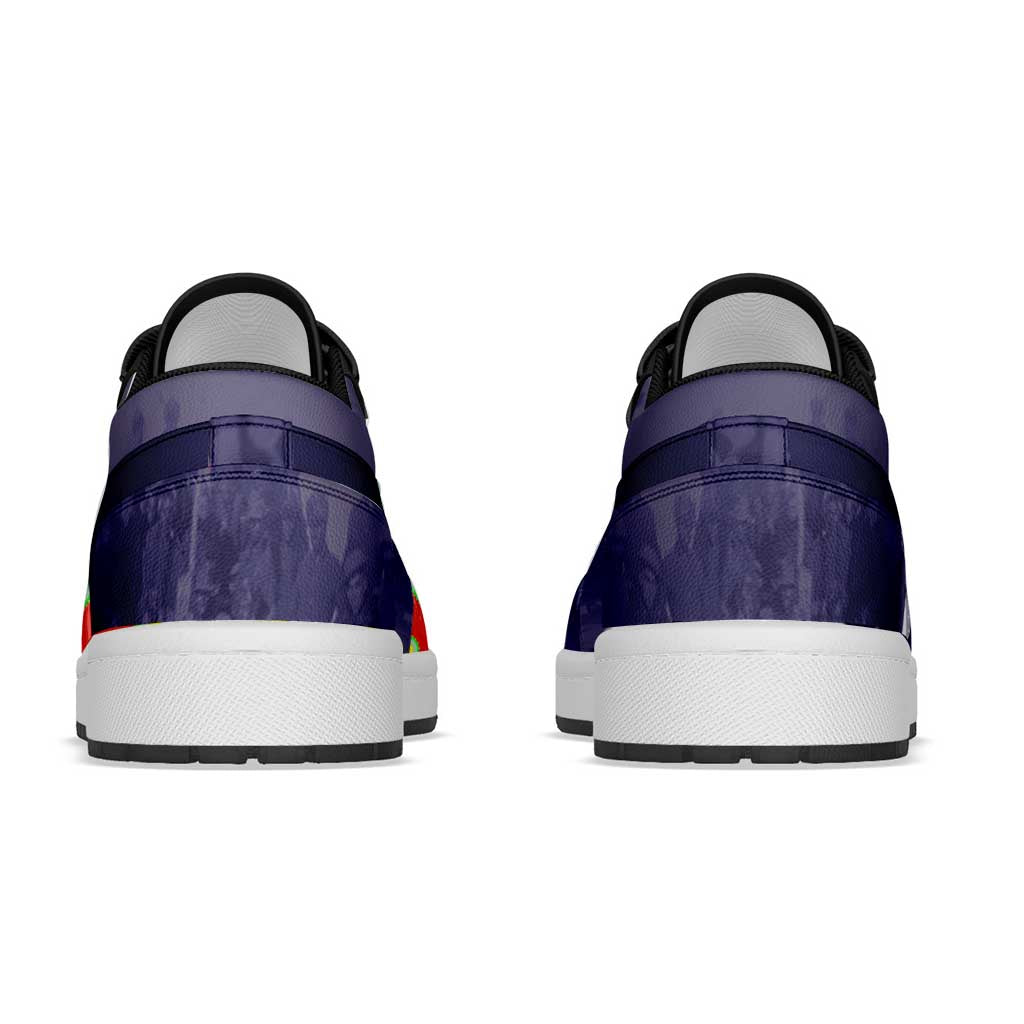 Buffalo Soldier Low Sneakers African American Heroes - Navy Blue - African Pride