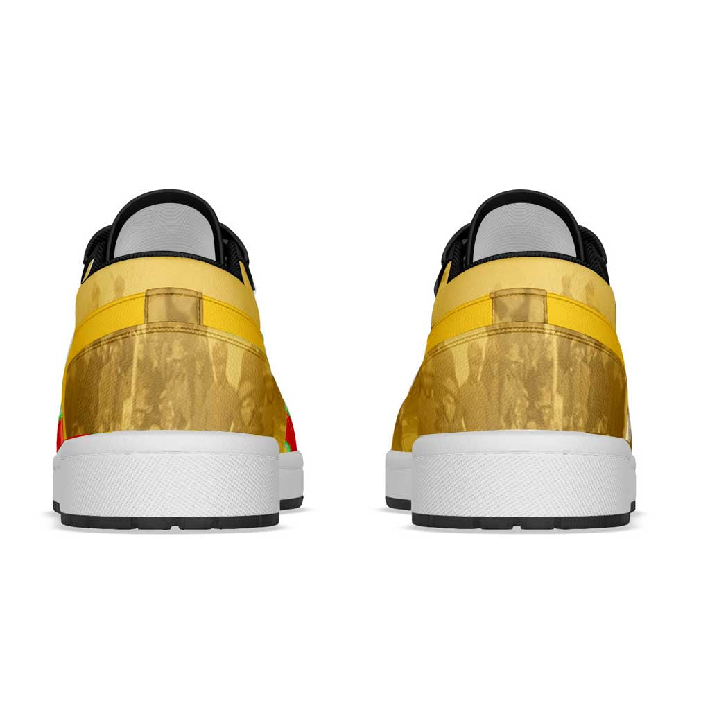 Buffalo Soldier Low Sneakers African American Heroes - Yellow - African Pride