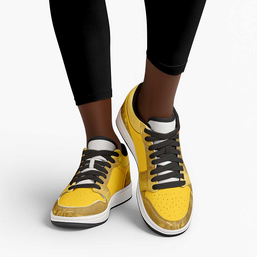 Buffalo Soldier Low Sneakers African American Heroes - Yellow - African Pride