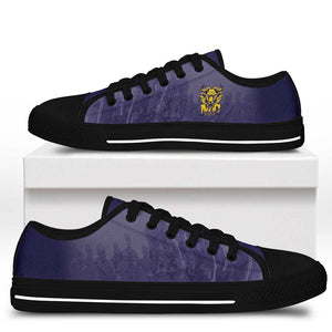 Buffalo Soldier Low Top Shoes African American Heroes - Navy Blue LT15
